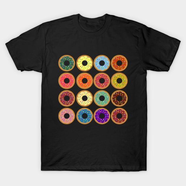 16 Donuts T-Shirt by headrubble